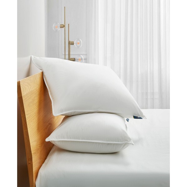 White Goose Feather & Down Fiber Back Sleeper 2-Pack Pillow