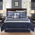 Transitional Colorblock 7-Piece Comforter Set