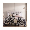 Flowers Blue Bedding 100% Cotton 5-Piece Comforter Set