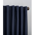 Velvet Noise Reducing Thermal Extreme Blackout Back Tab Curtain Panel, 84