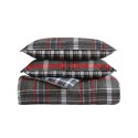 Plaid Microsuede Down Alt Reversible Comforter Set, Twin