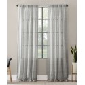 Textured Slub Stripe Anti-Dust Curtain Panel, 52