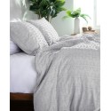 3 Piece Textured Duvet Cover and Sham Set, Full/Queen