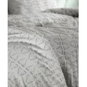 3 Piece Textured Duvet Cover and Sham Set, Full/Queen