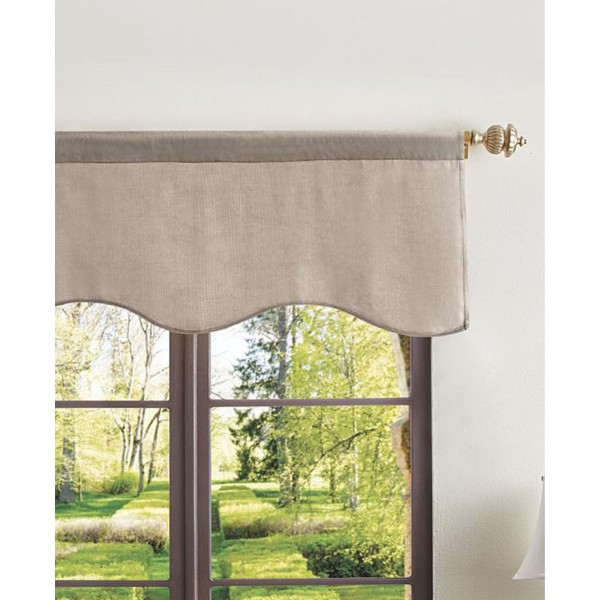 Blackout Scallop Velvet Valance