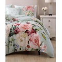 Green Bedding 100% Cotton 5-Piece Queen Size Reversible Comforter Set