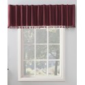 Faux Silk Beaded Thermal Blackout Valance, 50