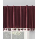 Faux Silk Beaded Thermal Blackout Valance, 50