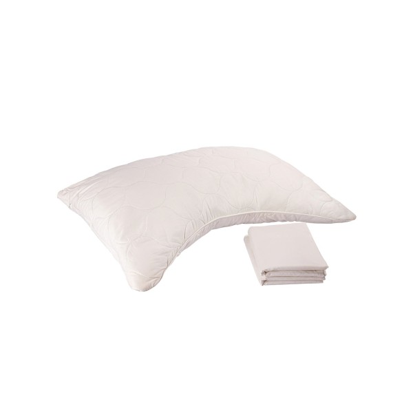 Natural Latex and Wool Pillow, Side Sleeper, Standard