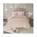 3-Piece Tufted Cotton Medallion Comforter Set