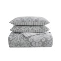 Cotton Reversible 3 Piece Comforter Set, Full/Queen