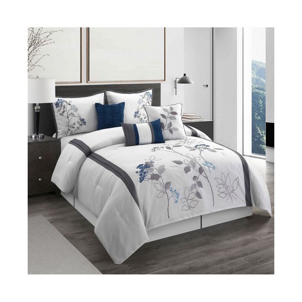 Luxurious Queen Comforter Ensemble, 7-Piece