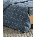 Grid Full/Queen Comforter Set