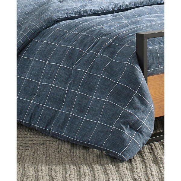 Grid Full/Queen Comforter Set